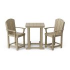 Heritage 3-Piece Patio Counter Set in Weathered Wood