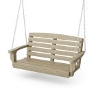 Classic Porch Swing in Weathered Wood