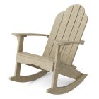 Classic Adirondack Rocking Chair in Weathered Wood
