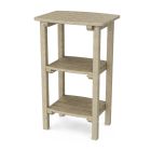 Classic 3-Shelf Side Table in Weathered Wood