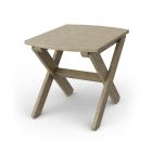 Classic Rectangular Side Table in Weathered Wood