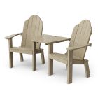 Classic Deck Chair Tete-A-Tete in Weathered Wood