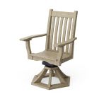 Amish Made Poly Classic Swivel Rocker Side Armchair