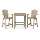 Classic 3-Piece Bar Set in Weathered Wood