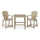 Classic 3-Piece Counter Set in Weathered Wood
