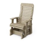Signature Single Glider in Weathered Wood