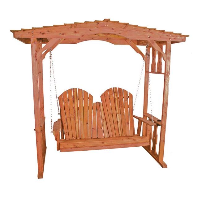 Leisure Lawns Pine Wood A-Frame Swing Stand from DutchCrafters Amish