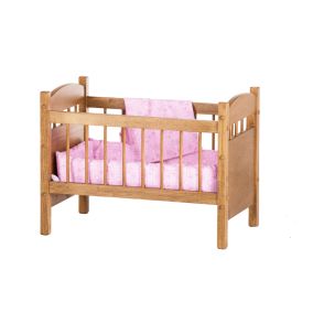 Amish Made Doll Crib - Harvest