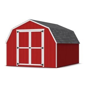 Little Cottage Co. Value Gambrel Barn 4ft Side Walls Precut Kit-10x12 with Floor