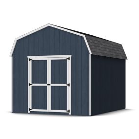 Little Cottage Co. Value Gambrel Barn 6ft Side Walls Precut Kit - 10x12 with Floor