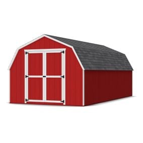 Little Cottage Co. Value Gambrel Barn 4ft Side Walls Precut Kit-10x20 with Floor