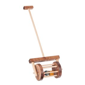 Amish Made Wooden Toy Block Roller - Walnut & Natural