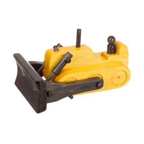 Amish Made Wooden Toy Bulldozer - Yellow