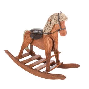 Amish Made Deluxe Wooden Rocking Horse - Large - OCS Harvest