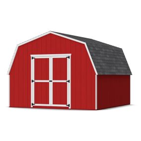 Little Cottage Co. Value Gambrel Barn 4ft Side Walls Precut Kit-12x12 with Floor