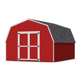 Little Cottage Co. Value Gambrel Barn 4ft Side Walls Precut Kit-12x14 with Floor