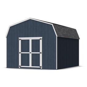 Little Cottage Co. Value Gambrel Barn 6ft Side Walls Precut Kit - 12x14 with Floor