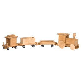Amish Made Wooden Toy Freight Train - Harvest