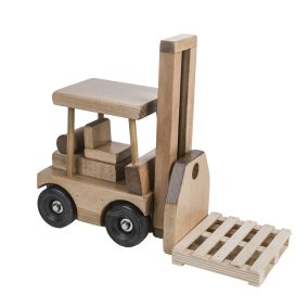 Amish Made Wooden Toy Fork Lift - Harvest