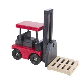 Amish Made Wooden Toy Fork Lift - Red