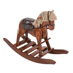 Amish Made Deluxe Wooden Rocking Horse - Medium - OCS Harvest