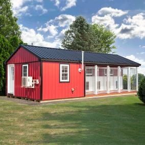 Commercial Grade 14x30 Dog Kennel with Lobby