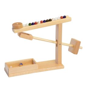 Amish Made Wooden Toy Marble Machine - Natural