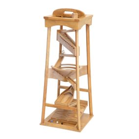Amish Made Wooden Toy Marble Pyramid - Harvest