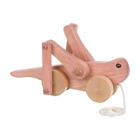 Amish Made Wooden Pull Toy Grasshopper - Rose