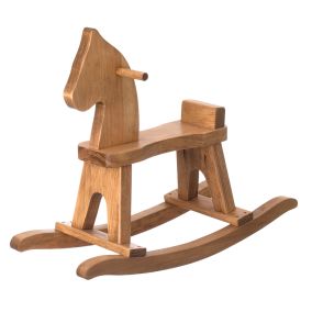 Amish Made Wooden Riding Rocking Horse - Harvest
