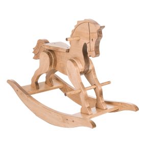 Amish Made Maple Rocking Horse - Harvest