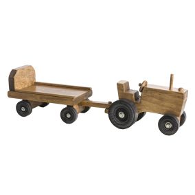 Amish Made Wooden Toy Tractor & Wagon - Harvest