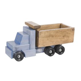 Amish Made Wooden Toy Dump Truck - Baby Blue