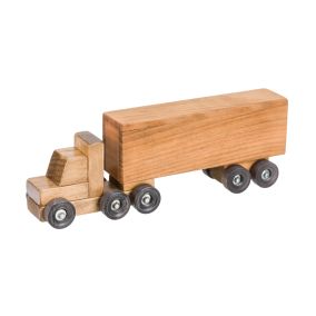 Amish Made Small Wooden Toy Box Truck - Harvest