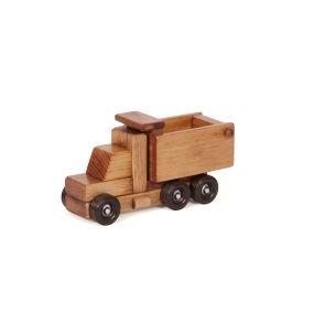 Amish Made Small Wooden Dump Truck - Harvest