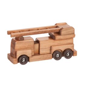 Amish Made Wooden Toy Small Fire Truck - Harvest