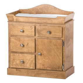 Amish Made Wooden Play Furniture Changing Table - Harvest