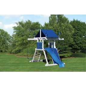 Amish Made Backyard Playstation Vinyl Swing Set Model 270