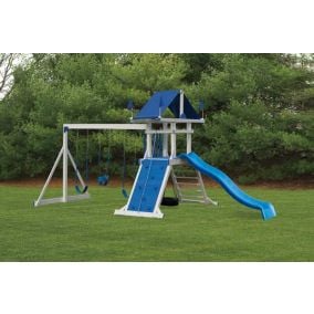 Amish Made Backyard Playstation Vinyl Swing Set Model 275