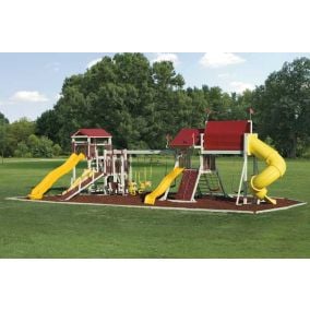 Backyard Playstation Two Tower Vinyl Swing Set Model 280