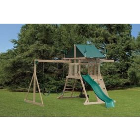 Amish Made Backyard Playstation Wooden Swing Set Model 1601