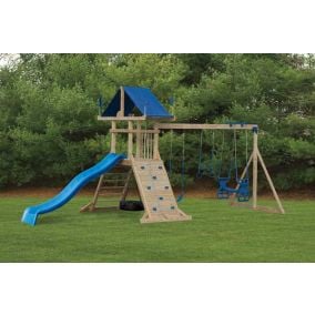Amish Made Backyard Playstation Wooden Swing Set Model 1751