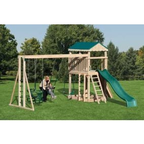 Amish Made Backyard Playstation Wooden Swing Set Model 803