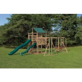 Amish Made Backyard Playstation Wooden Swing Set Model 851