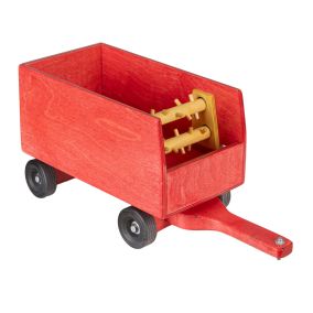 Amish Made Wooden Toy Forage Wagon - Red
