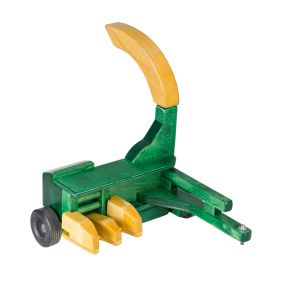 Amish Made Wooden Toy Harvester - Green