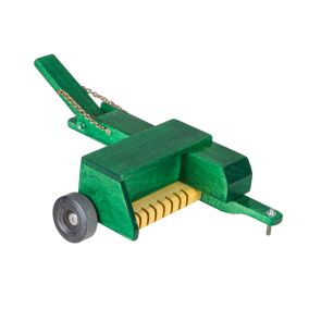 Amish Made Wooden Toy Hay Baler - Green