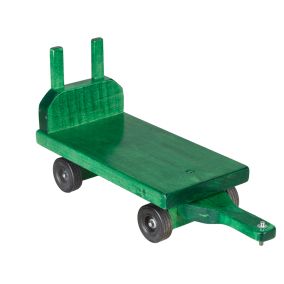 Amish Made Wooden Toy Hay Wagon - Green