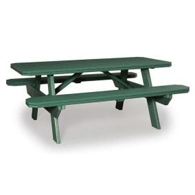Amish 3x6 Polywood Picnic Table with Benches