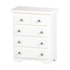 Amish Made Doll Chest of Drawers - White